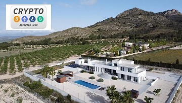 Lista para entrar a vivir en moderna villa de 5 dormitorios en Sax, Alicante