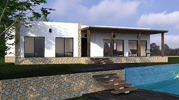 Belle villa neuve de 3 chambres et 2 salles de bain à Pinoso.(Prêt dans quelques mois)