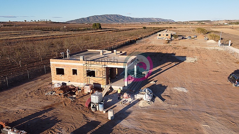 Modern new build villa with a pool almost complete, walking distance to town in Spanish Fincas